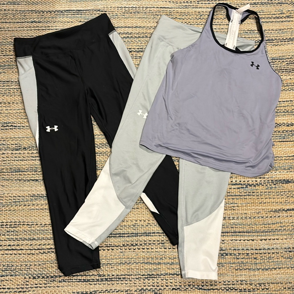Lot in Excellent condition! Girls under armour, athletic bundle size youth XL